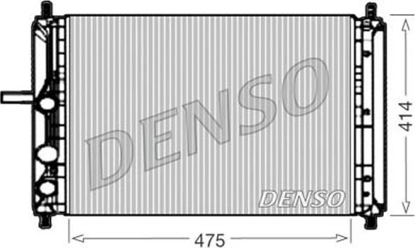 Denso DRM09033 - Радиатор, охлаждане на двигателя vvparts.bg