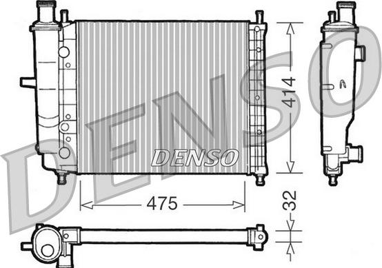 Denso DRM09028 - Радиатор, охлаждане на двигателя vvparts.bg