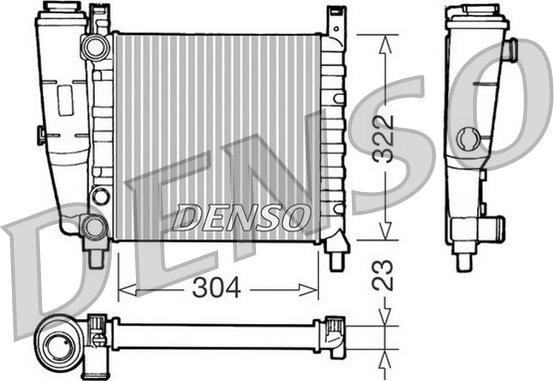 Denso DRM09140 - Радиатор, охлаждане на двигателя vvparts.bg