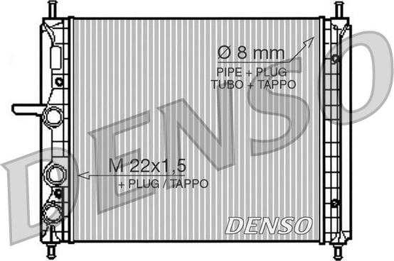 Denso DRM09150 - Радиатор, охлаждане на двигателя vvparts.bg