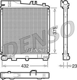 Denso DRM05029 - Радиатор, охлаждане на двигателя vvparts.bg