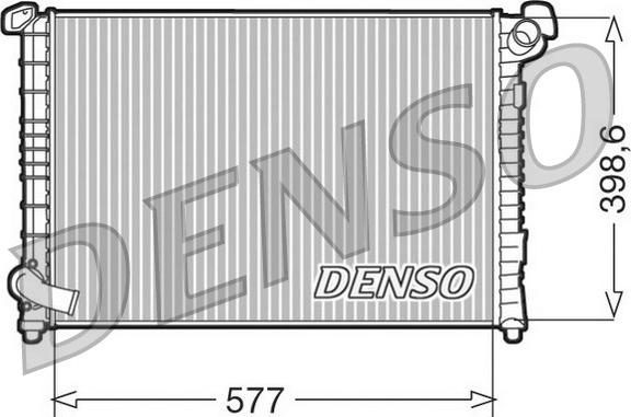 Denso DRM05101 - Радиатор, охлаждане на двигателя vvparts.bg