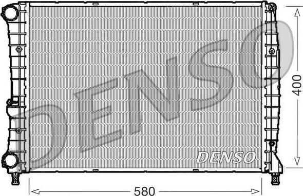 Denso DRM01002 - Радиатор, охлаждане на двигателя vvparts.bg