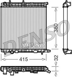 Denso DRM07010 - Радиатор, охлаждане на двигателя vvparts.bg