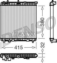 Denso DRM07011 - Радиатор, охлаждане на двигателя vvparts.bg