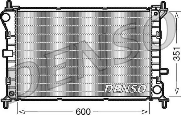 Denso DRM10051 - Радиатор, охлаждане на двигателя vvparts.bg
