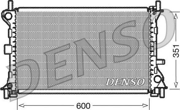 Denso DRM10052 - Радиатор, охлаждане на двигателя vvparts.bg
