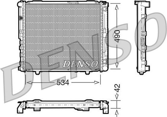 Denso DRM17032 - Радиатор, охлаждане на двигателя vvparts.bg