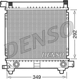 Denso DRM17028 - Радиатор, охлаждане на двигателя vvparts.bg