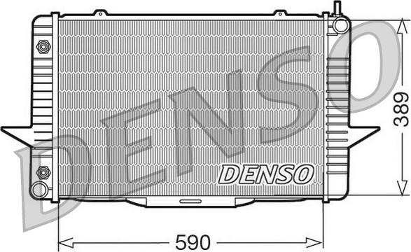 Denso DRM33067 - Радиатор, охлаждане на двигателя vvparts.bg