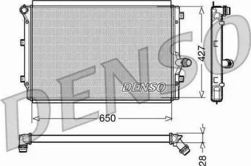 Ava Quality Cooling VW 2208 - Радиатор, охлаждане на двигателя vvparts.bg