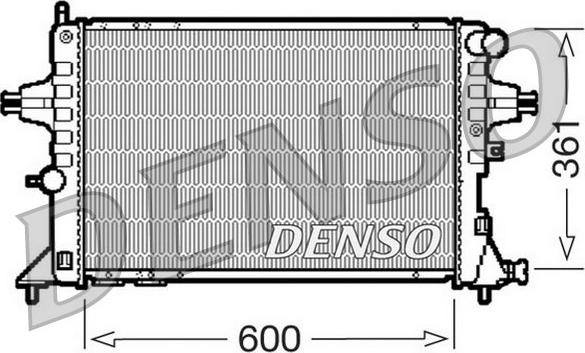 Denso DRM20084 - Радиатор, охлаждане на двигателя vvparts.bg