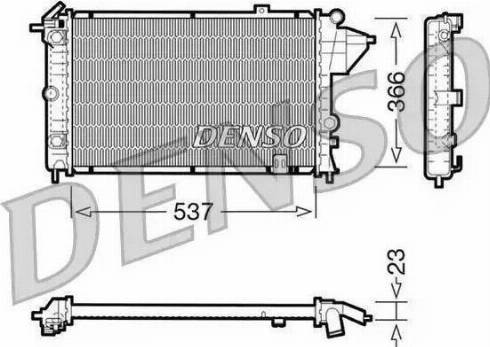 Delphi 52405090 - Радиатор, охлаждане на двигателя vvparts.bg