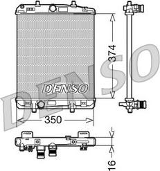 Denso DRM21603 - Радиатор, охлаждане на двигателя vvparts.bg