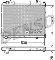 Denso DRM21035 - Радиатор, охлаждане на двигателя vvparts.bg