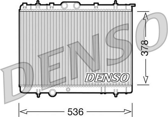 Denso DRM21030 - Радиатор, охлаждане на двигателя vvparts.bg