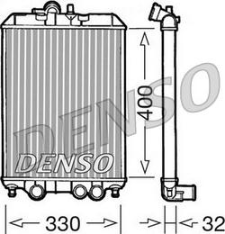 Denso DRM22001 - Радиатор, охлаждане на двигателя vvparts.bg