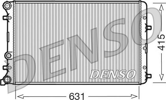 Denso DRM27004 - Радиатор, охлаждане на двигателя vvparts.bg