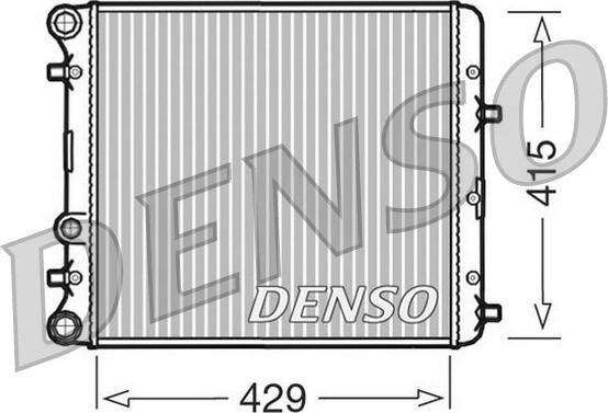 Denso DRM27002 - Радиатор, охлаждане на двигателя vvparts.bg