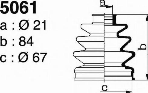 DEPA 5061 - Маншон, полуоска vvparts.bg