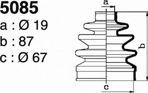 DEPA 5085 - Маншон, полуоска vvparts.bg