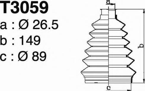 DEPA T3059 - Маншон, полуоска vvparts.bg