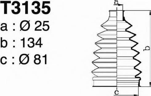 DEPA T3135 - Маншон, полуоска vvparts.bg