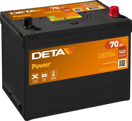 DETA DB704 - Стартов акумулатор vvparts.bg