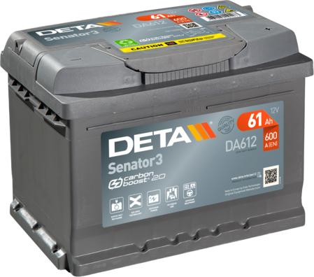 DETA DA612 - Стартов акумулатор vvparts.bg
