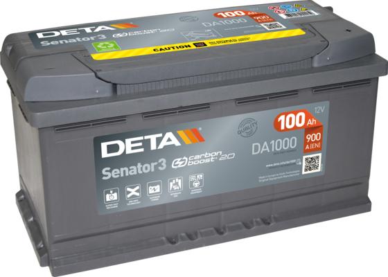 DETA DA1000 - Стартов акумулатор vvparts.bg