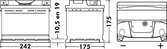 DETA DB543 - Стартов акумулатор vvparts.bg