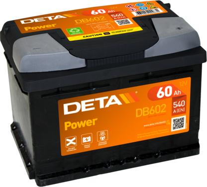 DETA DB602 - Стартов акумулатор vvparts.bg