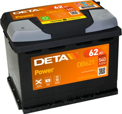 DETA DB621 - Стартов акумулатор vvparts.bg