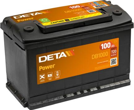 DETA DB1000 - Стартов акумулатор vvparts.bg