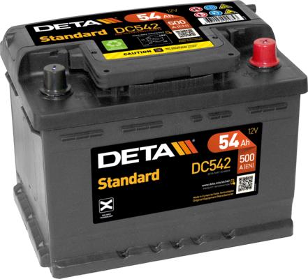 DETA DC542 - Стартов акумулатор vvparts.bg