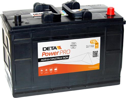 DETA DJ1102 - Стартов акумулатор vvparts.bg