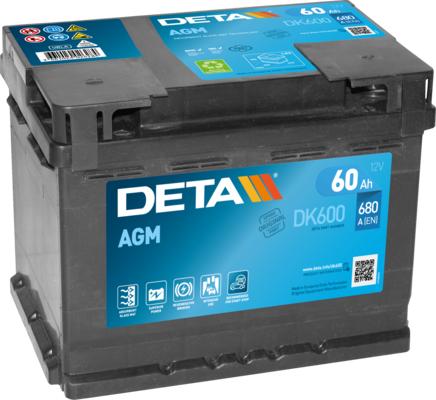 DETA DK600 - Стартов акумулатор vvparts.bg