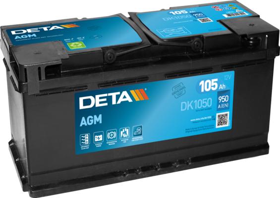 DETA DK1050 - Стартов акумулатор vvparts.bg