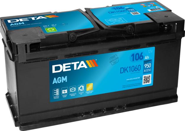 DETA DK1060 - Стартов акумулатор vvparts.bg