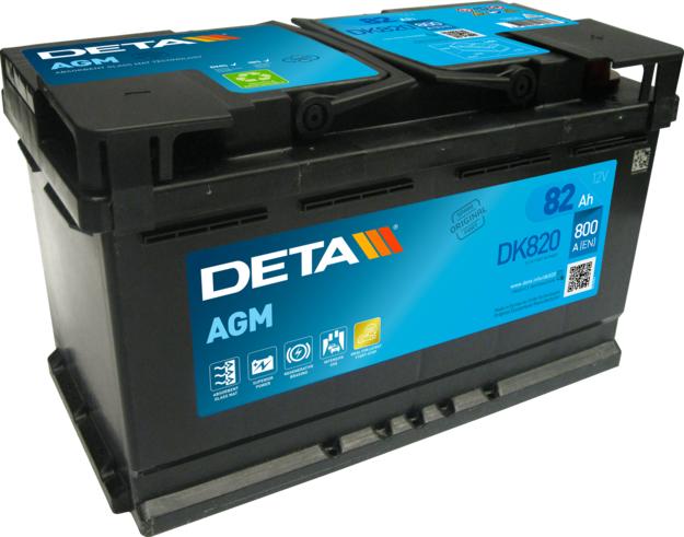 DETA DK820 - Стартов акумулатор vvparts.bg