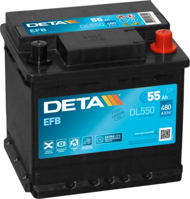 DETA DL550 - Стартов акумулатор vvparts.bg