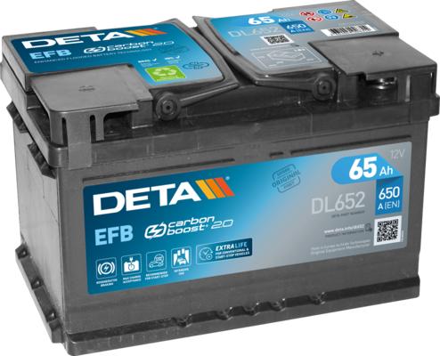 DETA DL652 - Стартов акумулатор vvparts.bg