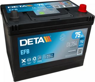 DETA DL754 - Стартов акумулатор vvparts.bg