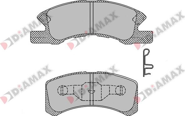 Diamax N09445 - Комплект спирачно феродо, дискови спирачки vvparts.bg