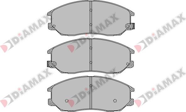 Diamax N09447 - Комплект спирачно феродо, дискови спирачки vvparts.bg