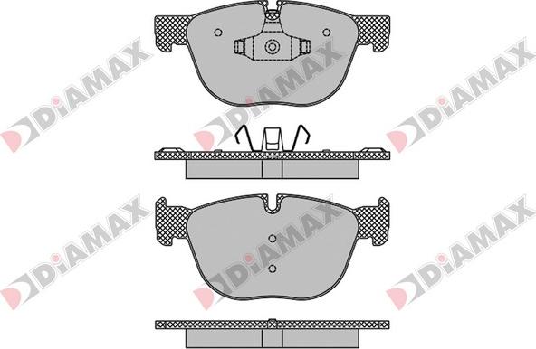 Diamax N09466 - Комплект спирачно феродо, дискови спирачки vvparts.bg