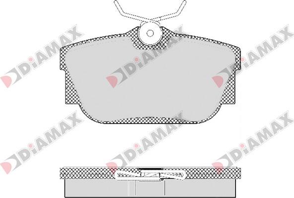 Diamax N09406 - Комплект спирачно феродо, дискови спирачки vvparts.bg