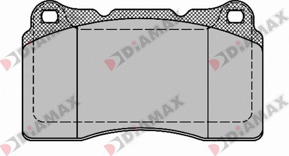 Diamax N09435 - Комплект спирачно феродо, дискови спирачки vvparts.bg