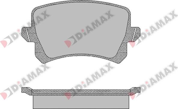 Diamax N09433 - Комплект спирачно феродо, дискови спирачки vvparts.bg