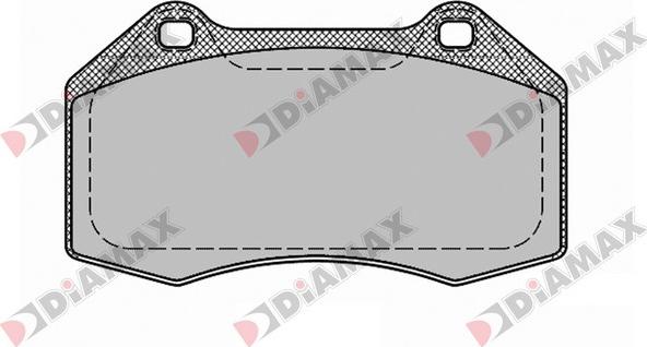 Diamax N09432 - Комплект спирачно феродо, дискови спирачки vvparts.bg